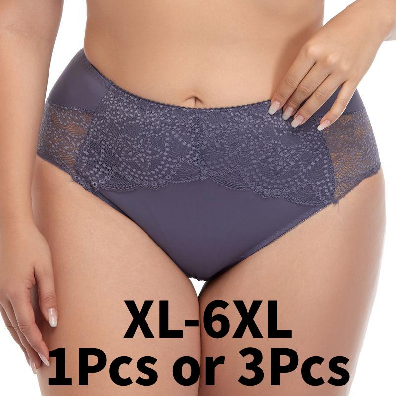 

3 шт. или 1 шт. Женское бесшовное нижнее белье оверсайз Сексуальное нижнее белье с высокой талией Треугольные трусы