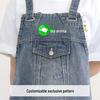 Customizable Washable Denim Apron: For Coffee, Tea, BBQ, Barber, and Flower Shop Workwear