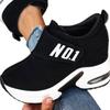 Women's Platform Wedge Sneakers, Hidden Lift Casual Sport Shoes