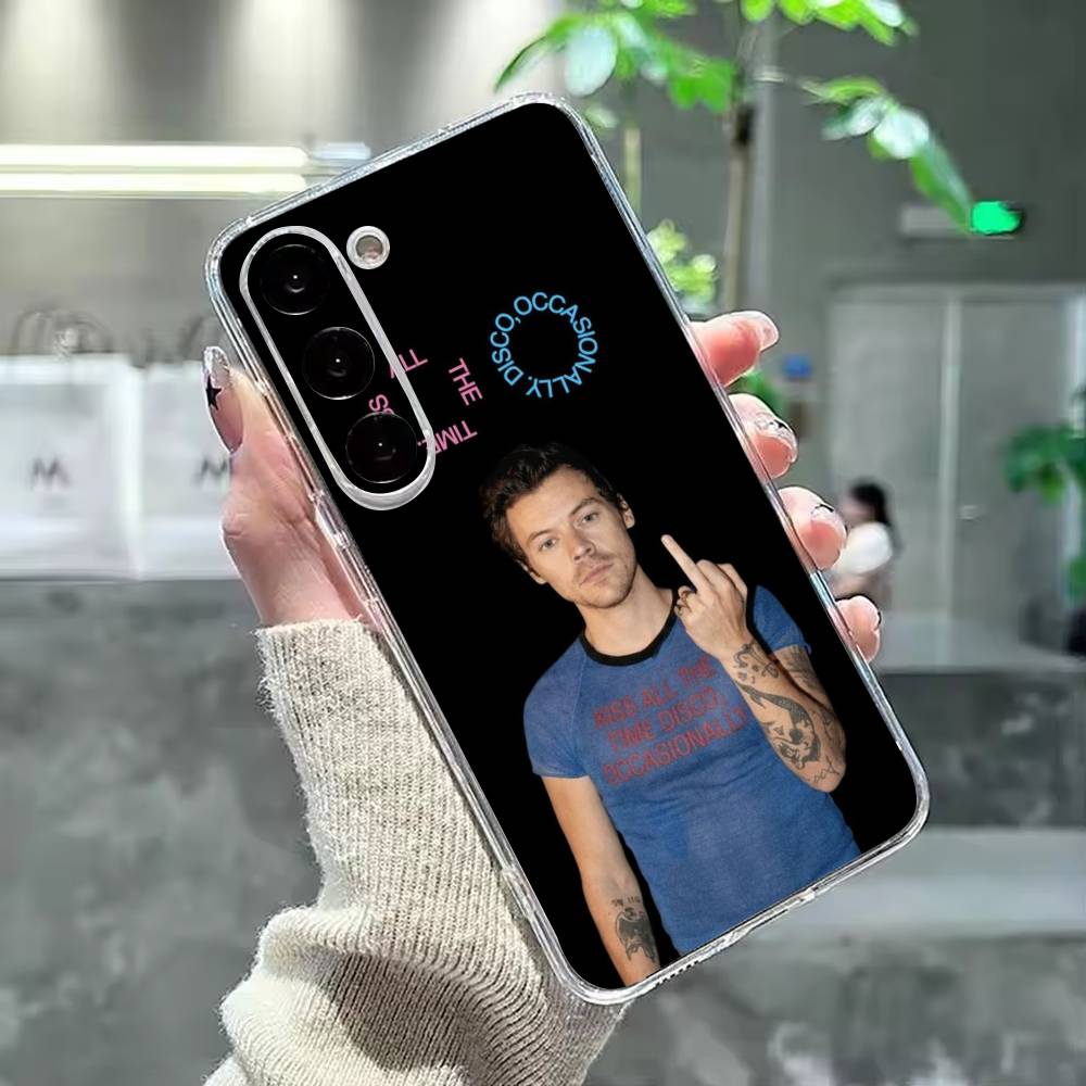 H-Harry Kiss All The Time S-Styles Phone Case For Samsung Galaxy A91,80,73,72 ,71,53,52,32 ,31,22,21s,20,Transparent Case Samsung a70