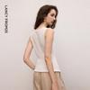 LANZHI French Resort Style V-Neck Knitted Vest