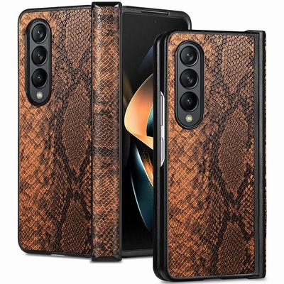 Für Samsung Galaxy Z Fold 4 Python-Hautmuster-Hülle, vollständiger Schutz, ultradünne, schützende Klapphülle für Galaxy Z Fold3, stoßfeste Hülle