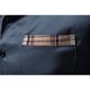 Mens Casual Long Sleeve Plaid Stitching Shirt European Size