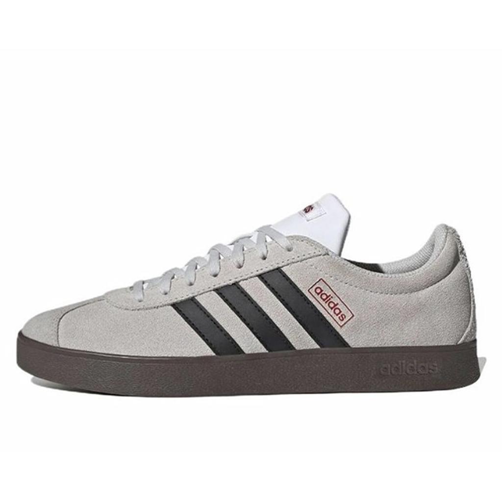 Adidas VL COURT 2.0 Slip Resistant Abrasion Resistant Low top Skateboard Shoes Unisex Light Pink HQ1802(Team375-)