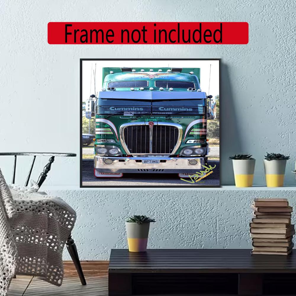 Kenworth 5D Diy Diamond Paintings Mosaic Wall Round Diamond Art Painting Kits Embroidery Crystal Accessories Frameless