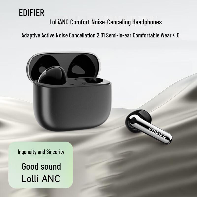 

Edifier Lolli ANC Semi-in-ear Noise-Cancelling Bluetooth Earbuds