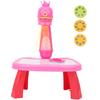 Drawing Projector Toy Electric Painting Drawing Table Projector Toddler Educational ToyPink