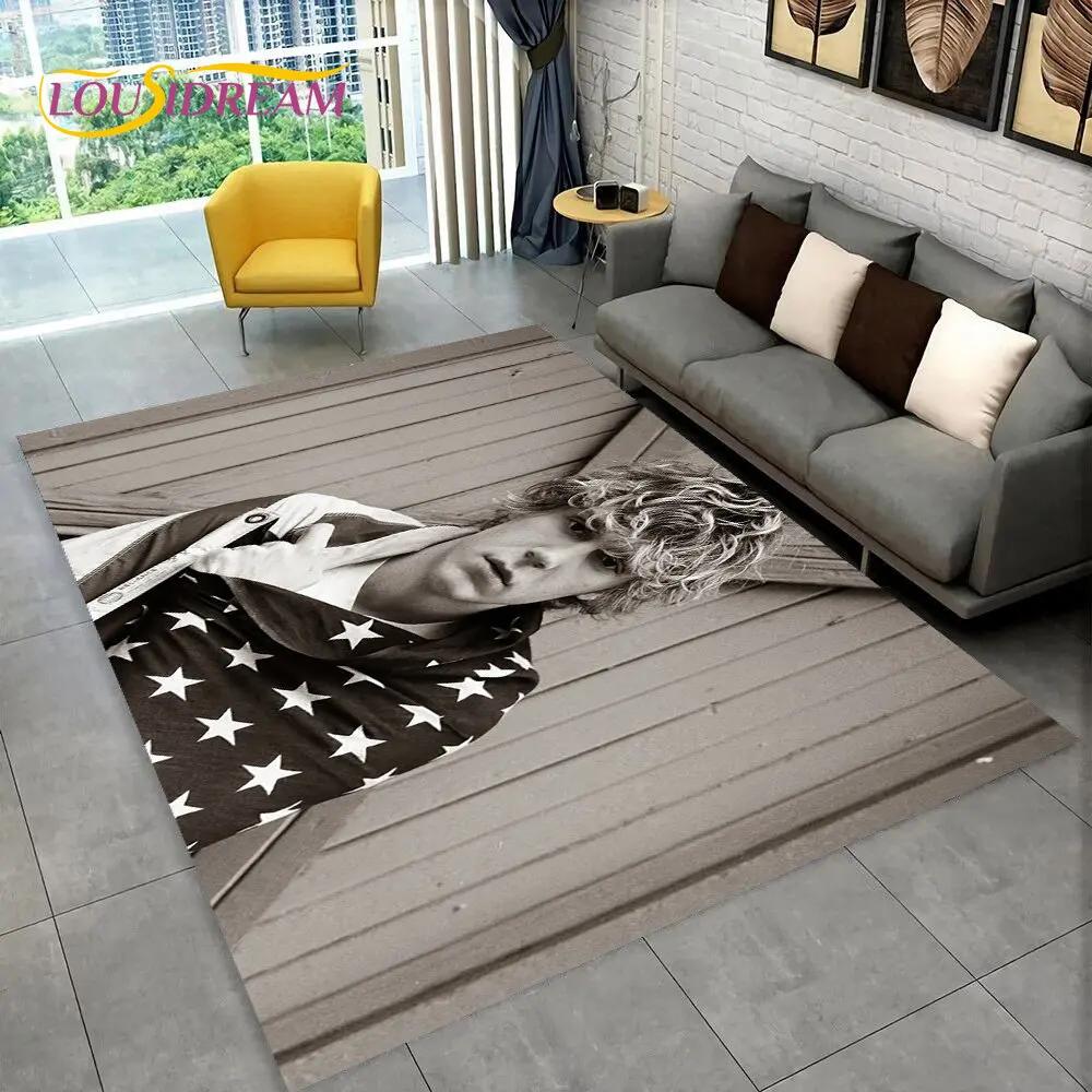 Cute Evan Peters Movie TV  Actor Area Rug,Carpet Rug for Home Living Room Bedroom Sofa Doormat Decor,kids Non-slip Floor Mat 3D
