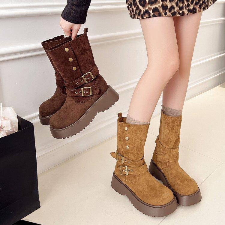 Thick-soled Martin Boots Women's 2025 New Autumn Retro British Style Versatile Two Wear Small Thin Boots Short Boots