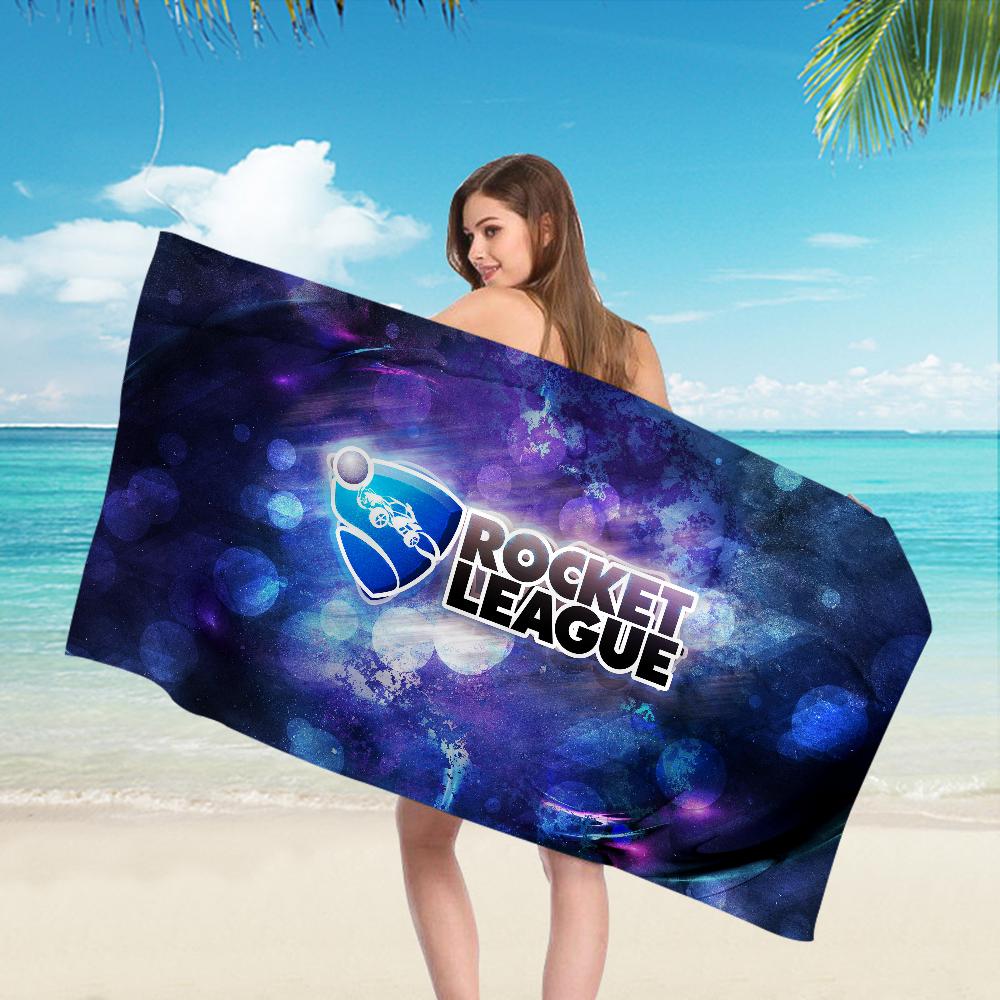 Asciugamano da Spiaggia Anime Rocket League Morbido Assorbente Panno per Lavare Regali per Bambini per Viaggio Campeggio Palestra