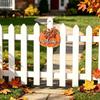 Forniture per Festa del Ringraziamento Segno di Benvenuto in Legno a Forma di Zucca per Porta d'Ingresso, Ciondolo Appeso Rustico del Raccolto Autunnale con Decorazione Murale Autunnale in Stile Fattoria 3D Goffrato