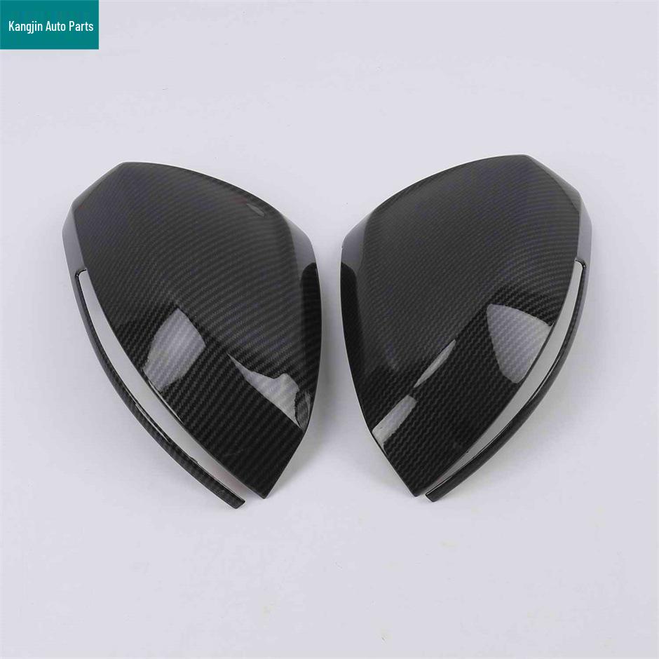 Volkswagen Tayron/Tiguan L (2017-18) Carbon Fiber Pattern Exterior Trim: Rearview Mirror Covers, Rain Shields, Door Handles.