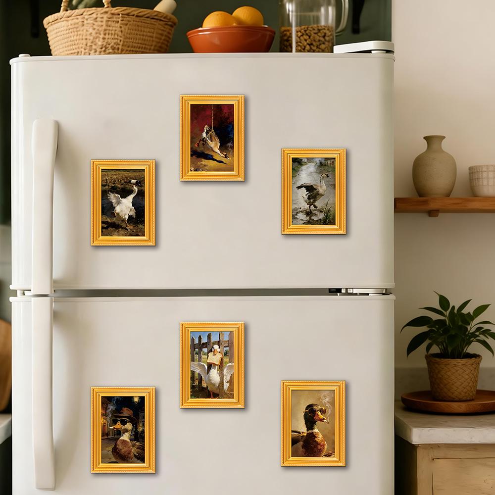 3D Wooden Photo Frame Poster Refrigerator Magnet - Creative and Quirky Decorative Magnet