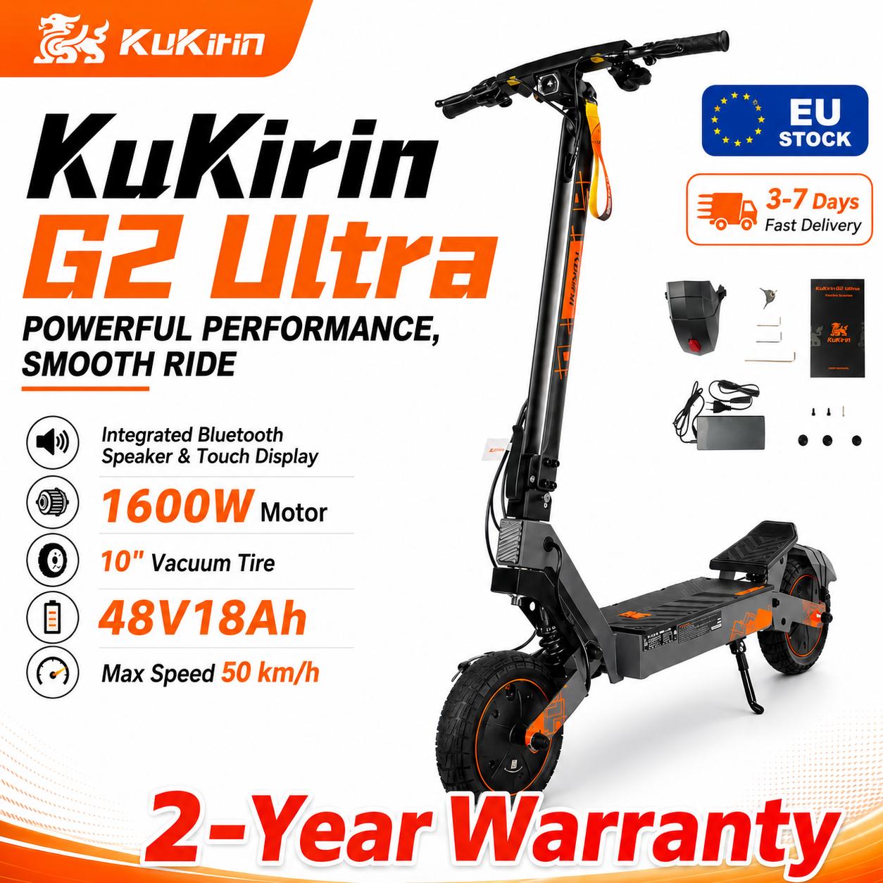 KuKirin G2 Ultra E-Scooter 800W*2 48V18Ah