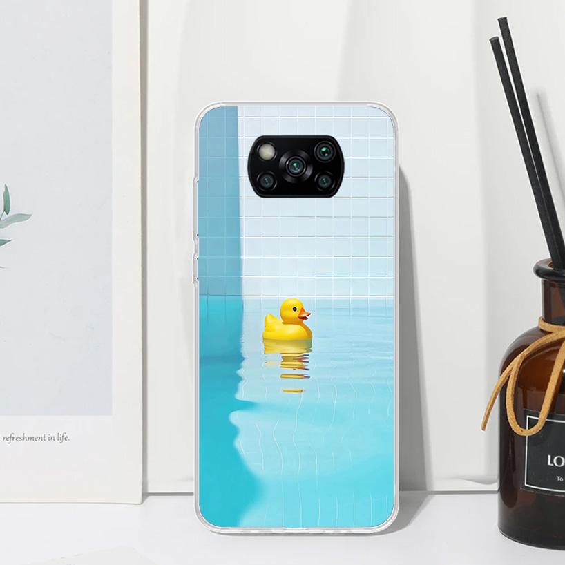 

Rubber Ducks Swimming Pool Phone Case For Xiaomi Poco X7 X6 X5 M7 M8 Pro F7 Ultra Redmi 15C 15 13C 13 12C 12 10 10C 10A Art Fund Xiaomi Poco F7 Pro