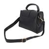 PU Messenger Handbag Stylish Vintage Women Shoulder Bag with Multiple Pockets Adjustable Strap Black Free Size