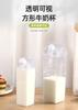 500ml/1000ml Milchkarton Wasserflasche Transparenter Kunststoff Tragbare Klare Box Für Saft Tee Milchflaschen Trinkbecher