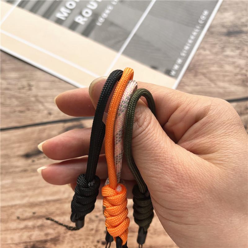 Key Chain Handmade Cellular Pendant Nylon Keychain Lanyard Small Finger Strap Anti-lost Rope Hang Mobile Phone Accessories