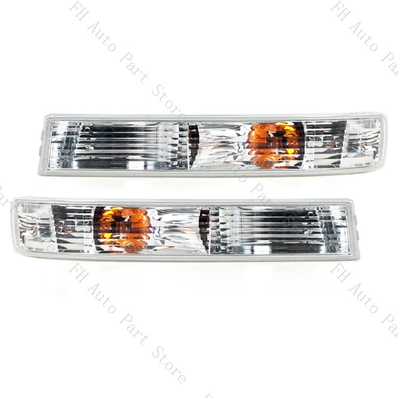 2PCS For GMC Savana Van 1500 2500 2003 2004 2005 2006-2019 Front Bumper Fog Light Turn Signal Lamp With Bulb GM2520188 GM2521188
