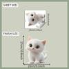Realistic Cute Kitten Toilet Seat Sticker Bathroom Decor Self-Adhesive Removable Decal