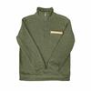 Men's Outerwear, Half Zipper Stand Up Collar With Fleece, Heavy-duty Sweatshirt With Patch Pockets