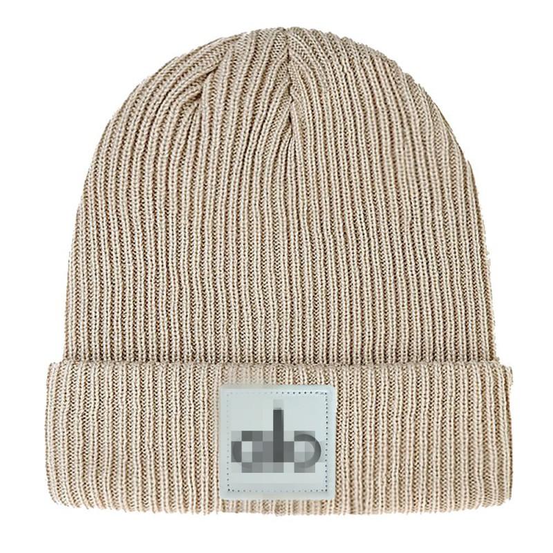 Winter Fall Knit Beanie Men Women - Warm Embroidered Stretch Casual Hat