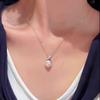 New Necklace for Women, French Style, Gentle Temperament, High-end Feeling, Water Droplet Shaped Versatile Collarbone Chain