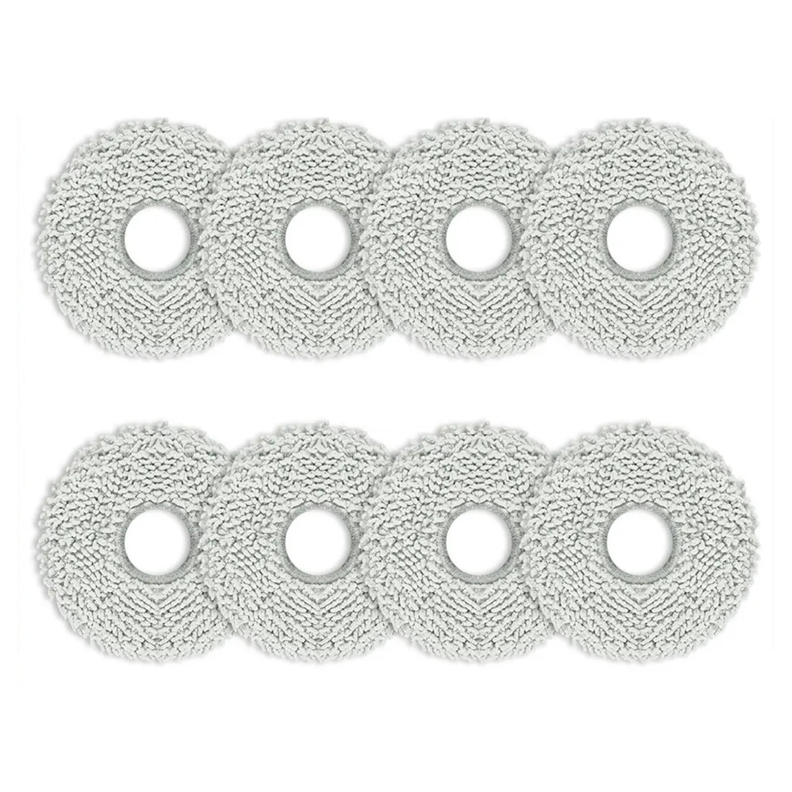 

8 штук Насадки из микрофибры для швабры Тряпки Аксессуары для пылесосов Запасная часть для робота-подметальщика Тряпки для швабры Материал из микрофибры