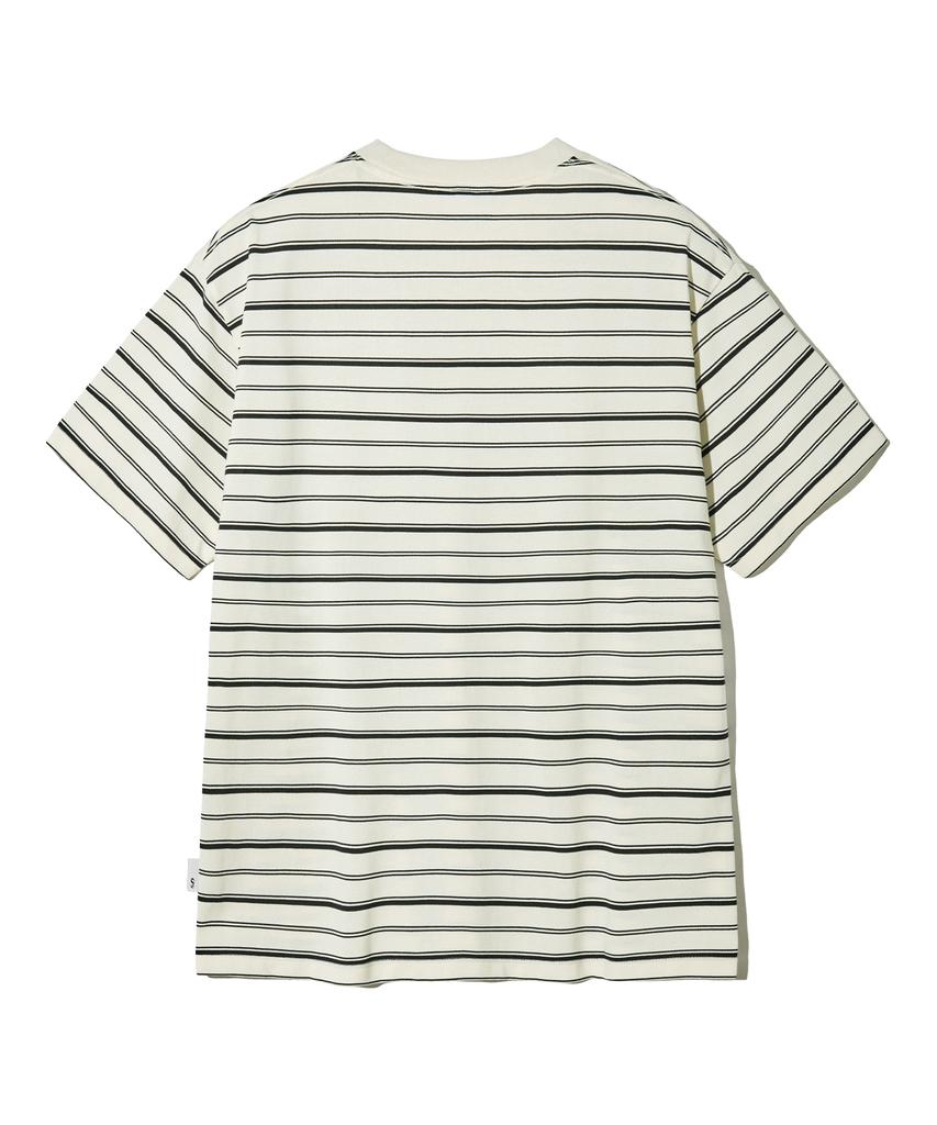 FILLUMINATE Pocket Stripe T-Shirt - Ivory