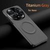 Luxury Kevlar Texture Leather for Magsafe Magnetic Case for Honor X70 X60 X60Pro X50 X9D X9C X7C Lens Anti-Scratch Protect Cover