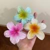 8CM Acrylic Fashion Hair Claws Headwear Accessories Gradient Flower Hair Clip Women Large Flower Hair Claws Crab Clamp Barrettes