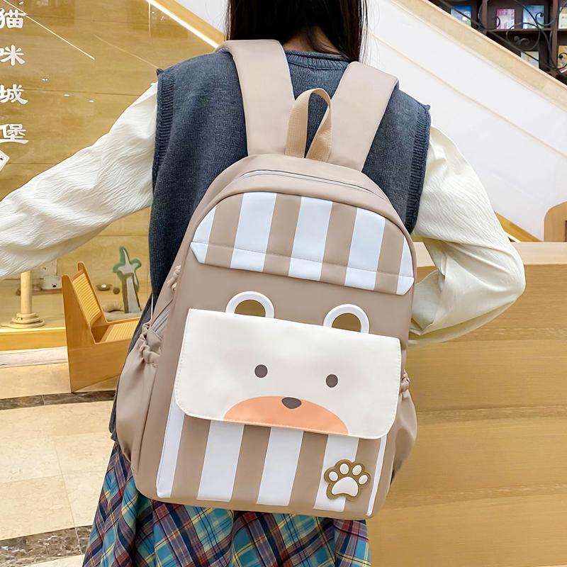 Three-Piece Backpack Set Large Capacity Children's School Bag Girls Boys Nylon Backpack for Primary and Secondary School