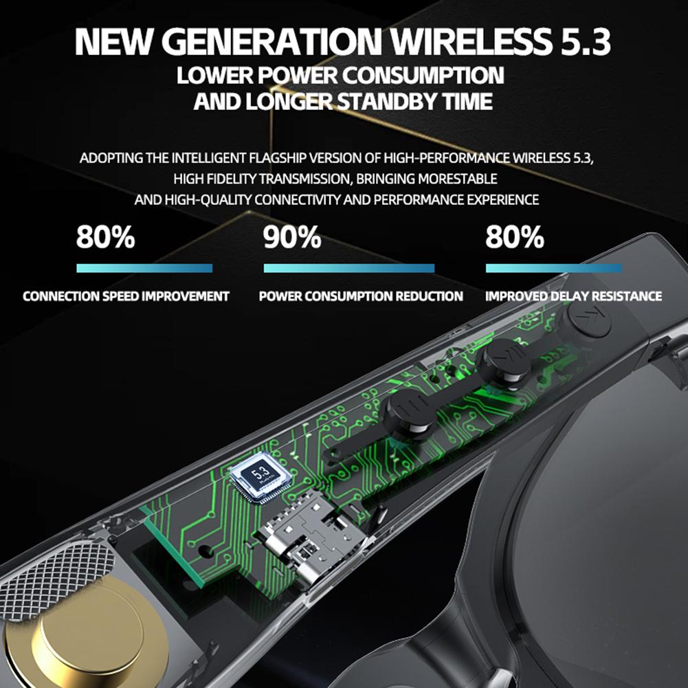 Ochelari cu traducere inteligentă AI, microfon și difuzoare încorporate, ochelari inteligenți, căști wireless, ochelari de soare pentru muzică pentru bărbați și femei