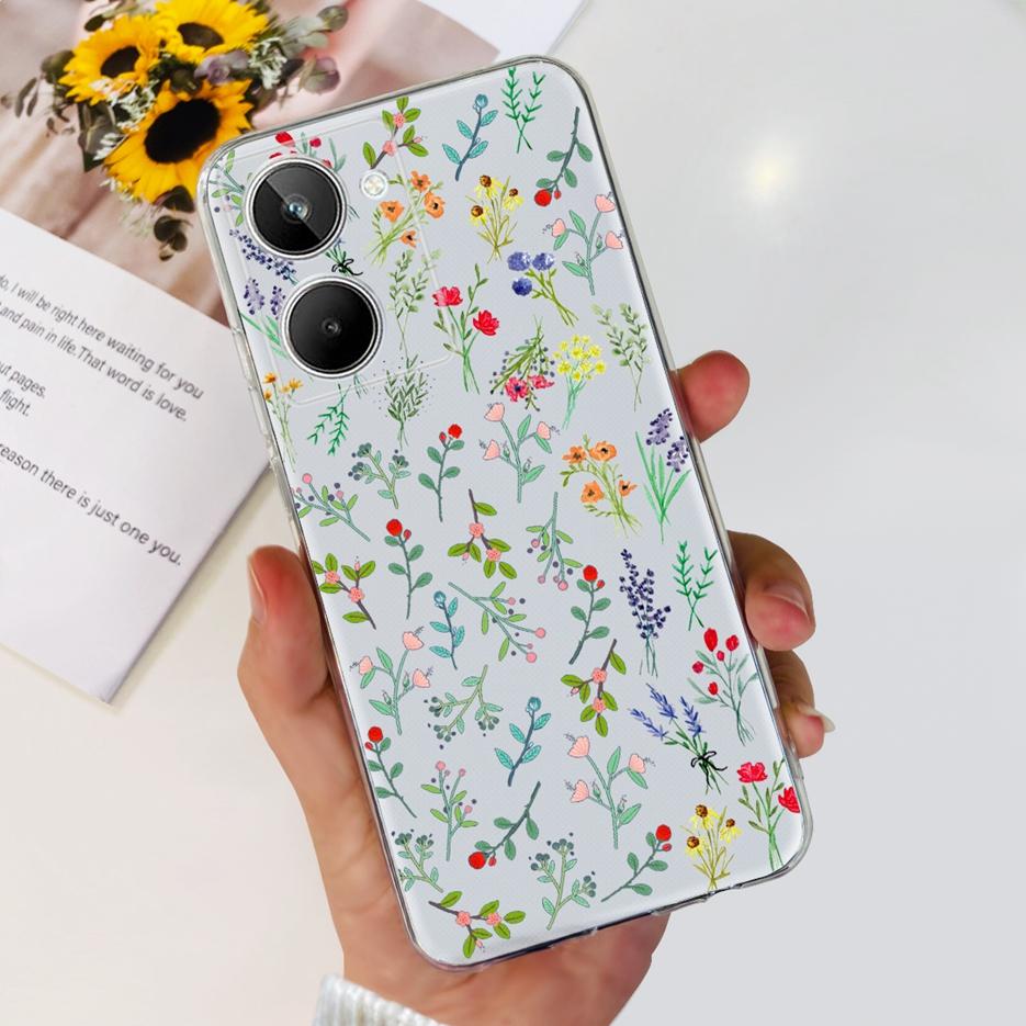 For Realme 10 4G Case Colorful Painted Cover Soft Silicone Phone Case For Realme 10 Pro Plus Realme10 Pro+ Back Cover Coque Capa