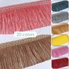 11.7M Braided Webbing Fringed Lace Boho Curtain Trim 16cm Width Polyester Tassel DIY Upholstery Decor European Trim Accessories