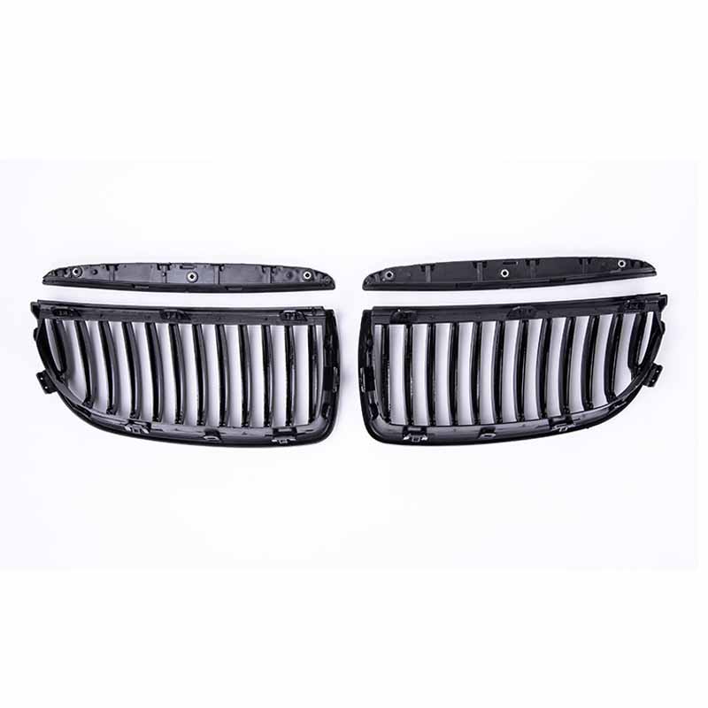 Car Front Bumper Grilles for BMW E90 E91 3 Series 323I 328I 335I 330I 325I 05-08 ABS Pulleco Grille Racing Grill Gloss Black