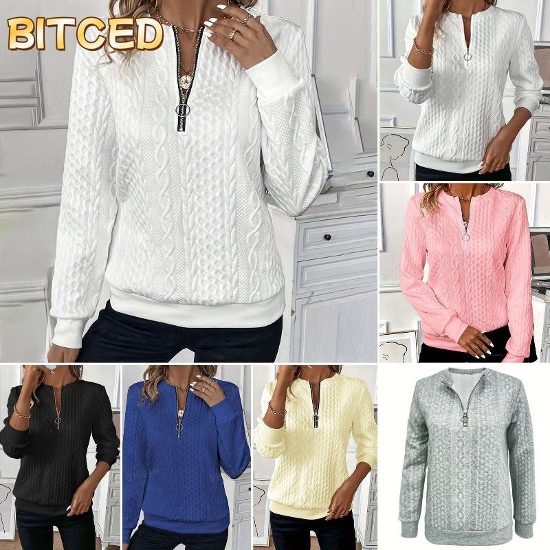 BITCED Women's Fashion Casual Solid Color Print Long Sleeve Hoodies & Sweatshirts International Design