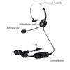 Corded Telephone Headset with Microphone Call Center Telephone Headphone Noise Cancelling Landline Phone Headset