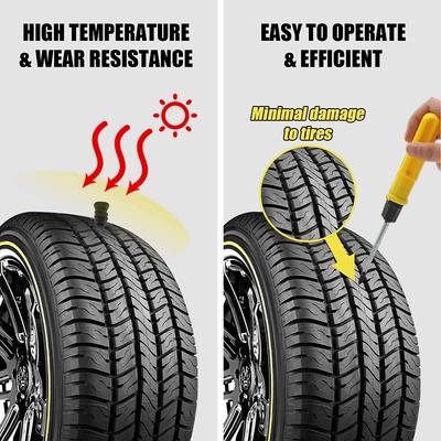 20PC Vacuum Tyre Repair Set Nail Kit Wheels Car Motorcycle Scooter Rubber Tubeless Tire Repair Tool Glue Free Repair Tire Nail