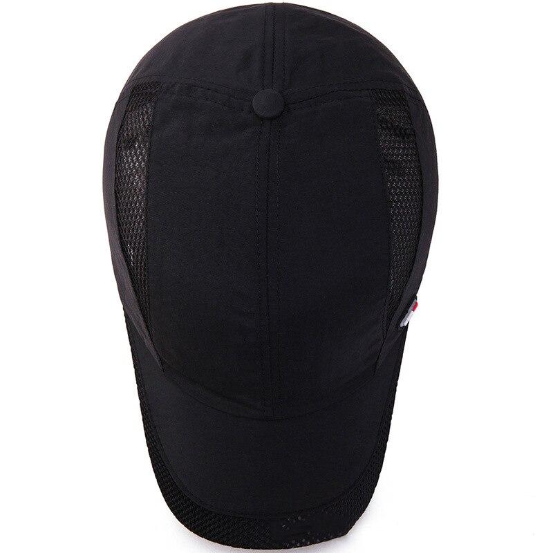 Sommer Outdoor Sport Schnelltrocknende Mesh Baseballkappe Yuda Herrenkappe Einfache Uni-Farben Hut