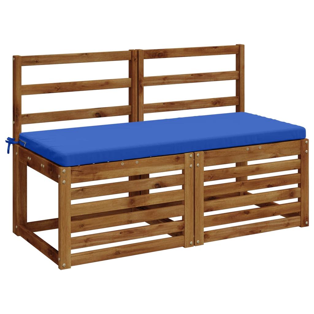 2 piece bench cushion set SOEST 100percent polyester royal blue