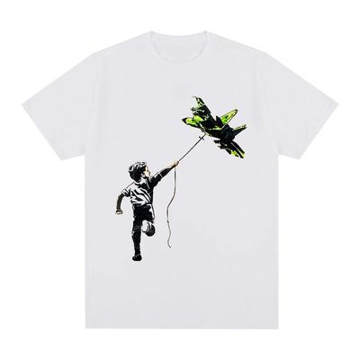 Camiseta Banksy não guerra Paz Algodão Camiseta Unissex Nova TEE CAMISETA Tops Femininos Unissex