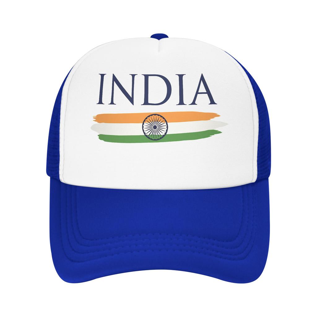 Summer Sun Hats Minimal India Tricolour Brush Art  Baseball Cap Cute Hip Hop Hats Washed Female Male Tennis Skate Baseball Caps