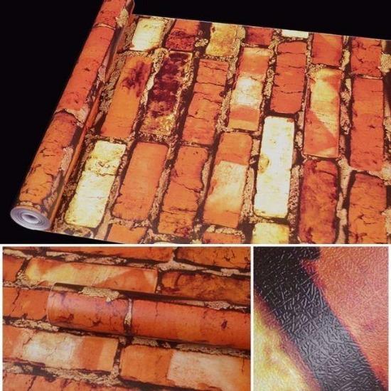 Brick Wallpaper Peel And Stick For Bedroom Faux Brick Kitchen Cabinets Home Decor Wall Stickers Papel De Parede Stickers Muraux