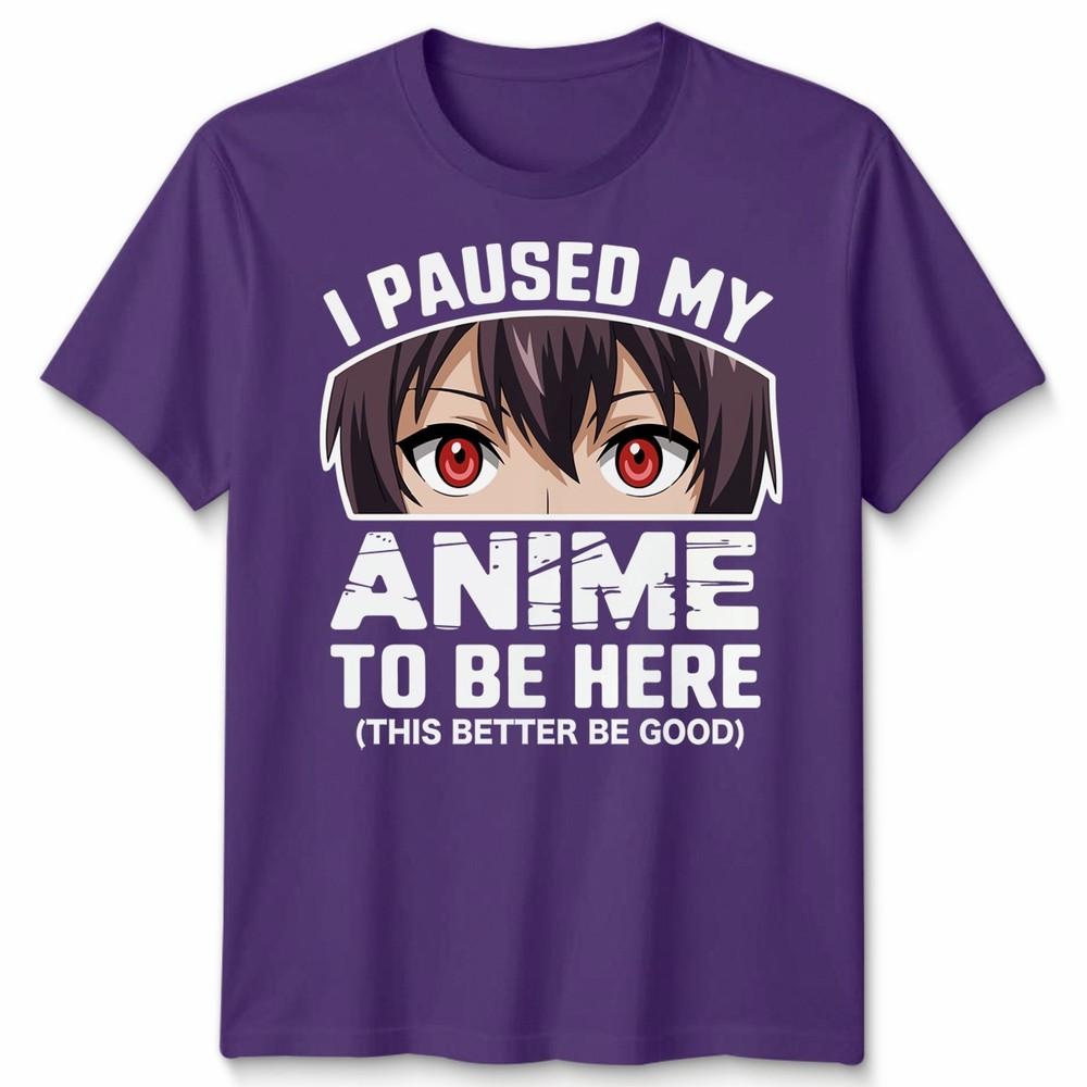 Ich habe meinen Anime- Unisex-T-Shirt angehalten, um hier zu sein Japan Kawaii Grafik-T-Shirt