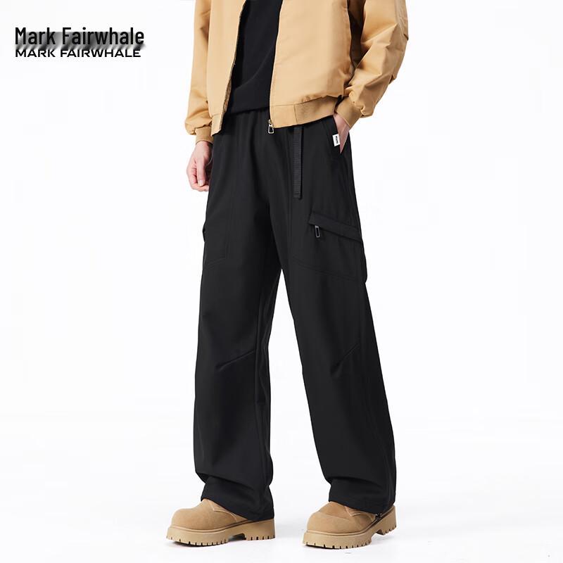 Mark Fairwhale Men's Fleece-Lined Straight-Leg Casual Trousers