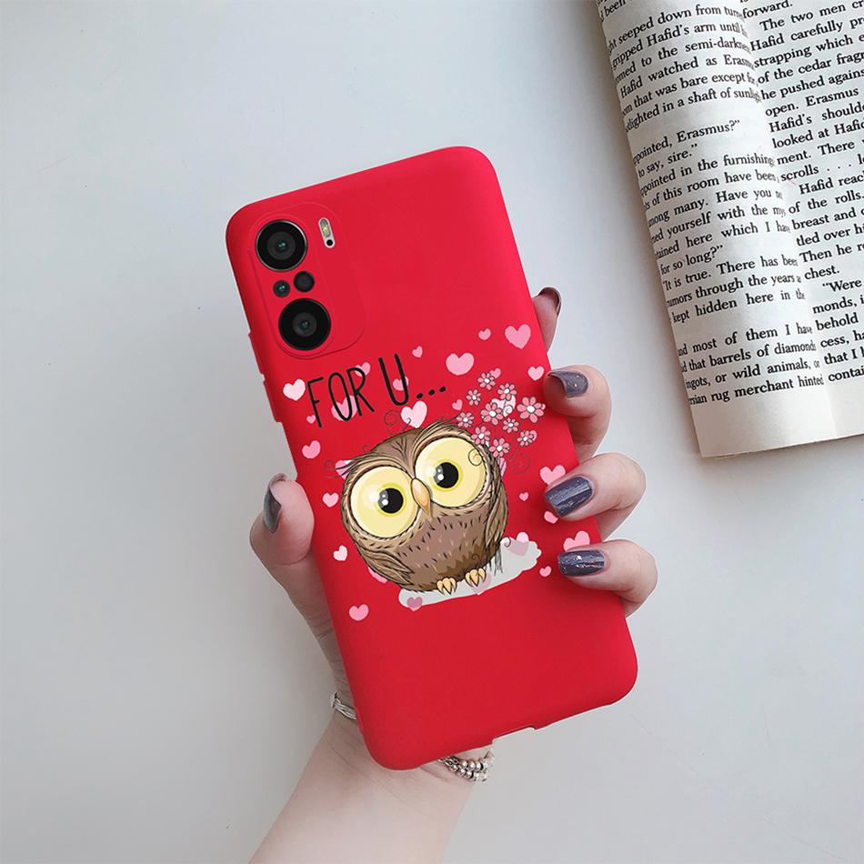 For Xiaomi POCO F3 Case Soft Back Cover Fashion Rainbow Love Heart Silicone Phone Protector Case For Xiaomi mi POCO F3 F 3 Funda