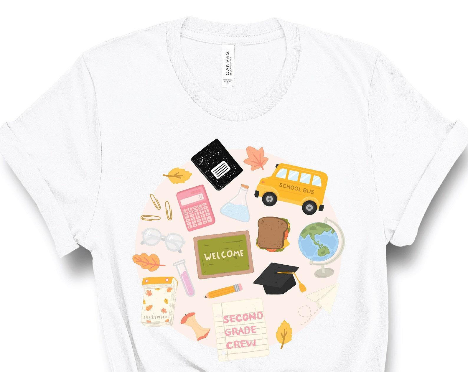 Second Grade Crew, 2nd Grade Teacher Shirt, School Teacher, Squad, Second Grade Tribe, Teaching Shirt, Teacher Team, Graphic Tee XL