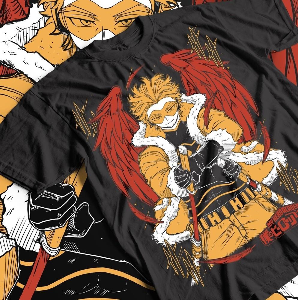Wing Hero Hawks T-Shirt, My Hero Academia Tee, Anime Manga Shirt, Unisex Cotton