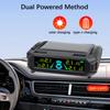 Car Tire Pressure Monitoring System Digital LCD Display Auto Security Alarm Systems USB / Solar TPMS Tyre Temperature Monitor